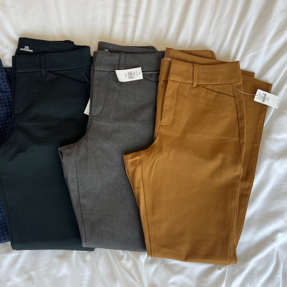 NWT Old Navy High-Waisted Pixie Skinny Ankle Pants - 3 Pairs - Size 0 Petite